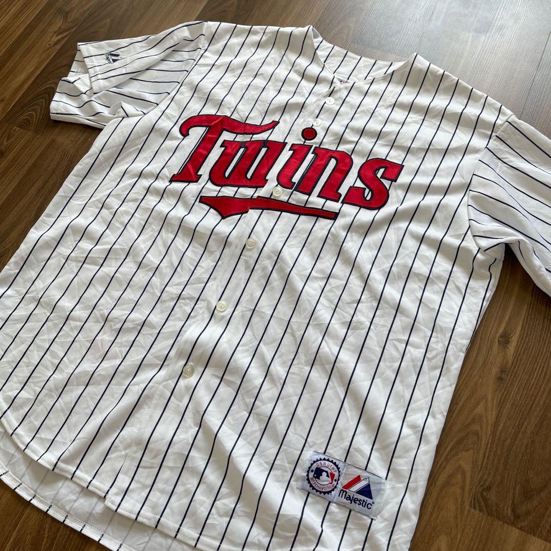 Vintage Minnesota Twins Pepsi Majestic Baseball Jersey Size XL White 90s MLB