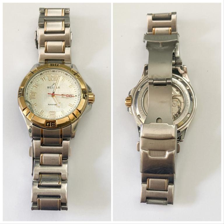 Vintage WESTAR Automatic Men s Watch Cracked Face Hobbies Toys