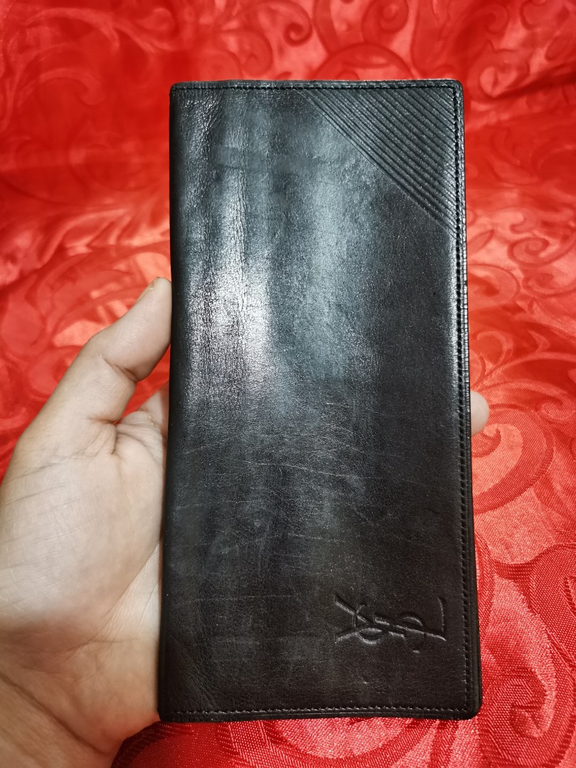 Vintage ysl bi fold wallet yves saint laurent