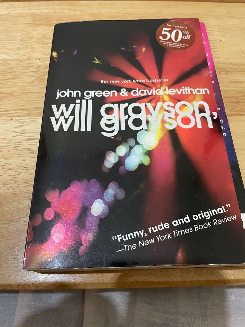 Will Grayson Will Grayson John Green David Levithan Books Stationery Books On Carousell