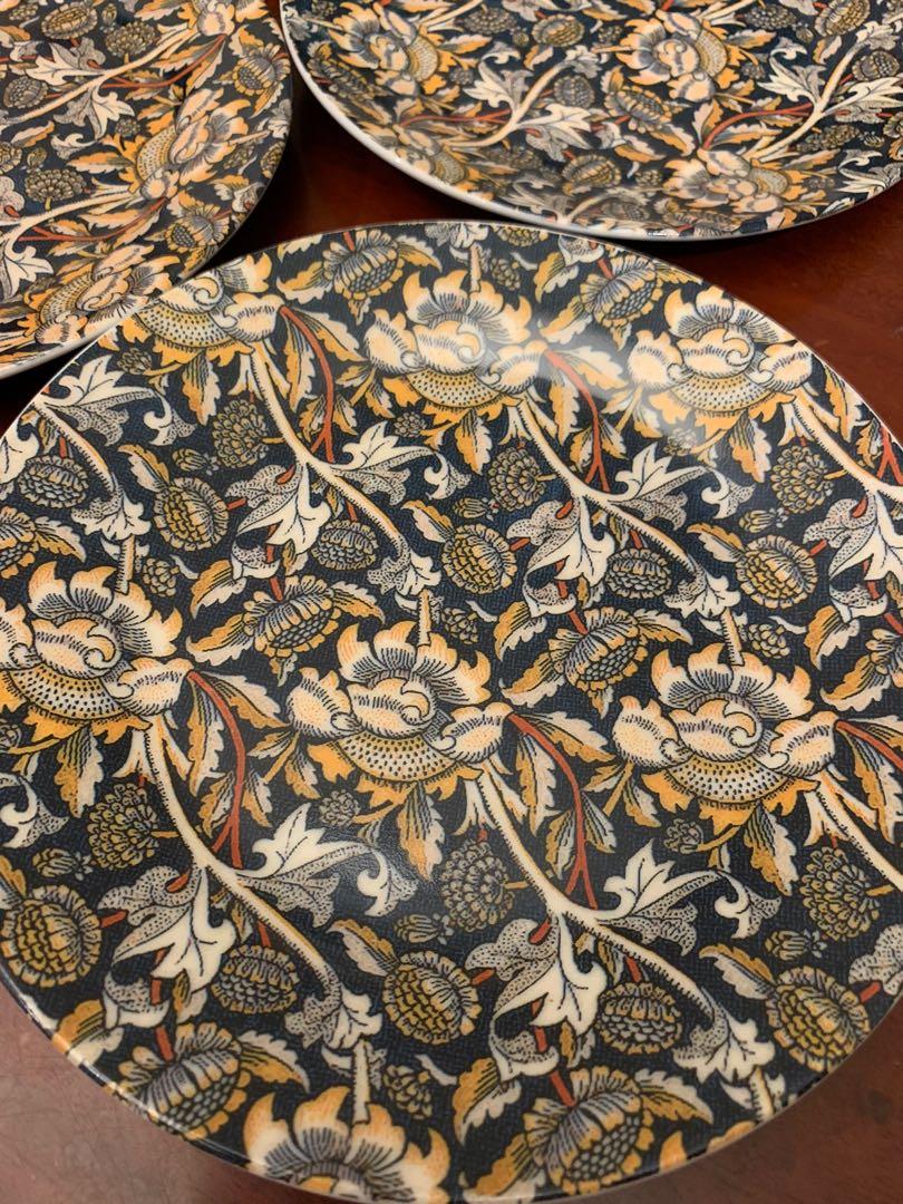 William Morris 7.5” Plates (set of 4), Furniture & Home Living ...