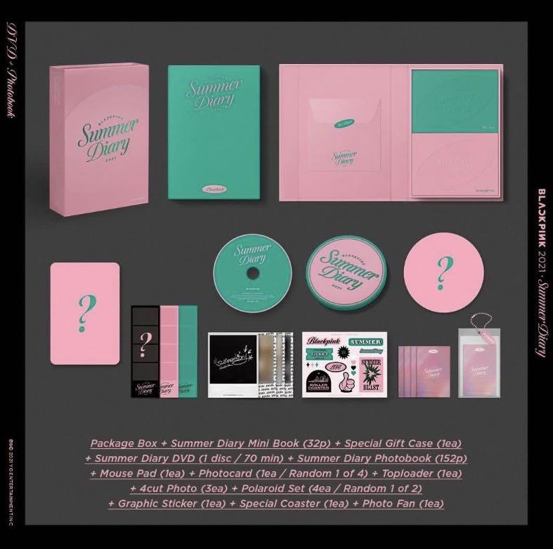 (SOLD) WTS BLACKPINK SUMMER DIARY 2021 PHOTOBOOK DVD STICKERS, Hobbies ...
