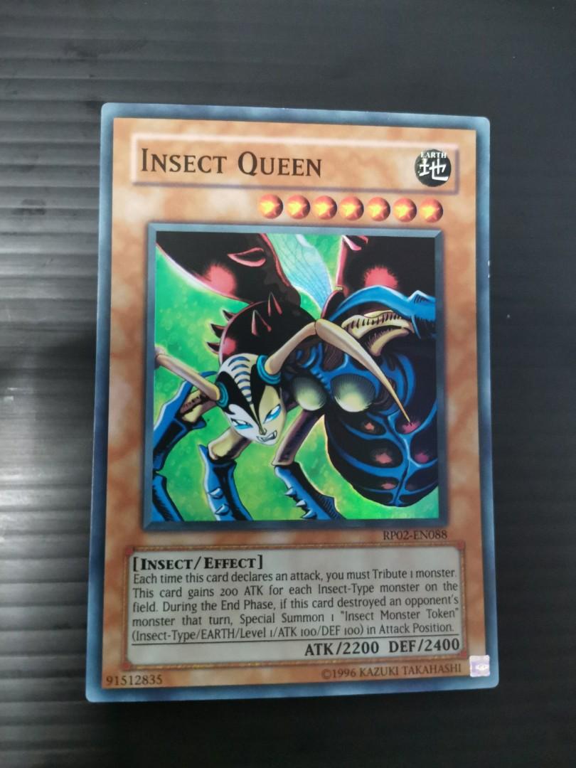 Yugioh Insect Queen SR RP02-EN088 EX, Hobbies & Toys, Toys & Games on  Carousell