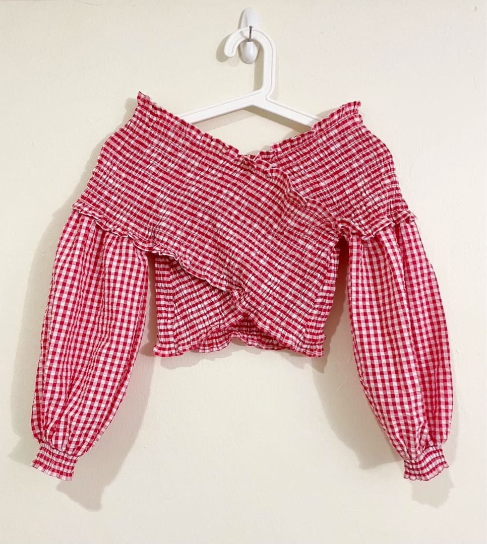 Zara crop top, Women's Fashion, Tops, Longsleeves on Carousell