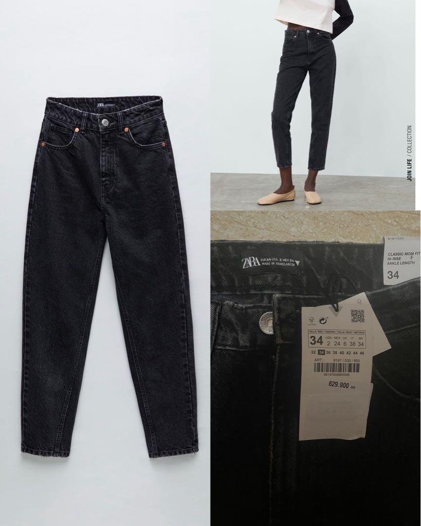 Zara Mom Jeans NWT, Fesyen Wanita, Pakaian Wanita, Bawahan di Carousell