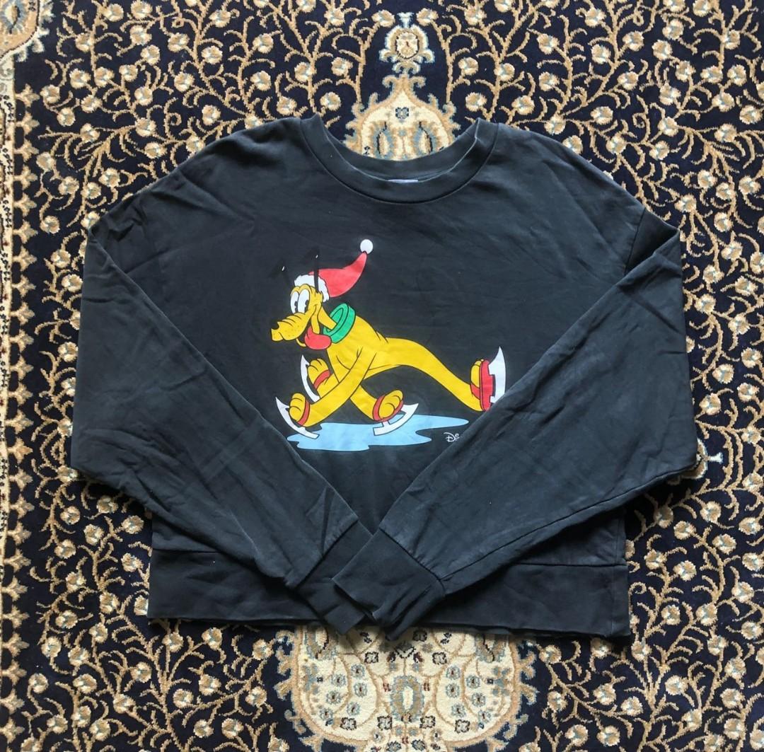 ZARA X DISNEY PLUTO SWEATSHIRT ✓, Women 