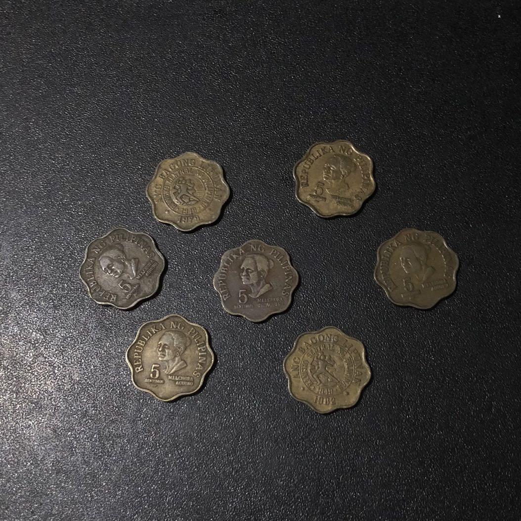 1976-1982 5 Sentimo Melchora Aquino Coins (Category: Currency) located in Manila. Submitted by katherinedlsy (Listing ID 1104854305, Image 1). Description: (7) 5 SENTIMO COINS ₽120 (1) 1976 (1) 1979 (4) 1981 (1) 1982 💎 not a collector (NO TRADES/BARTER) 📦 packaged with plastic/zip lock bag and recycled paper 📍 Tondo, Manila 🏍 same day delivery 🚛 gogoexpress only 📱09228959162 💳 GCash/Security Bank/BDO only ✓ Discounts for more than 1 listin