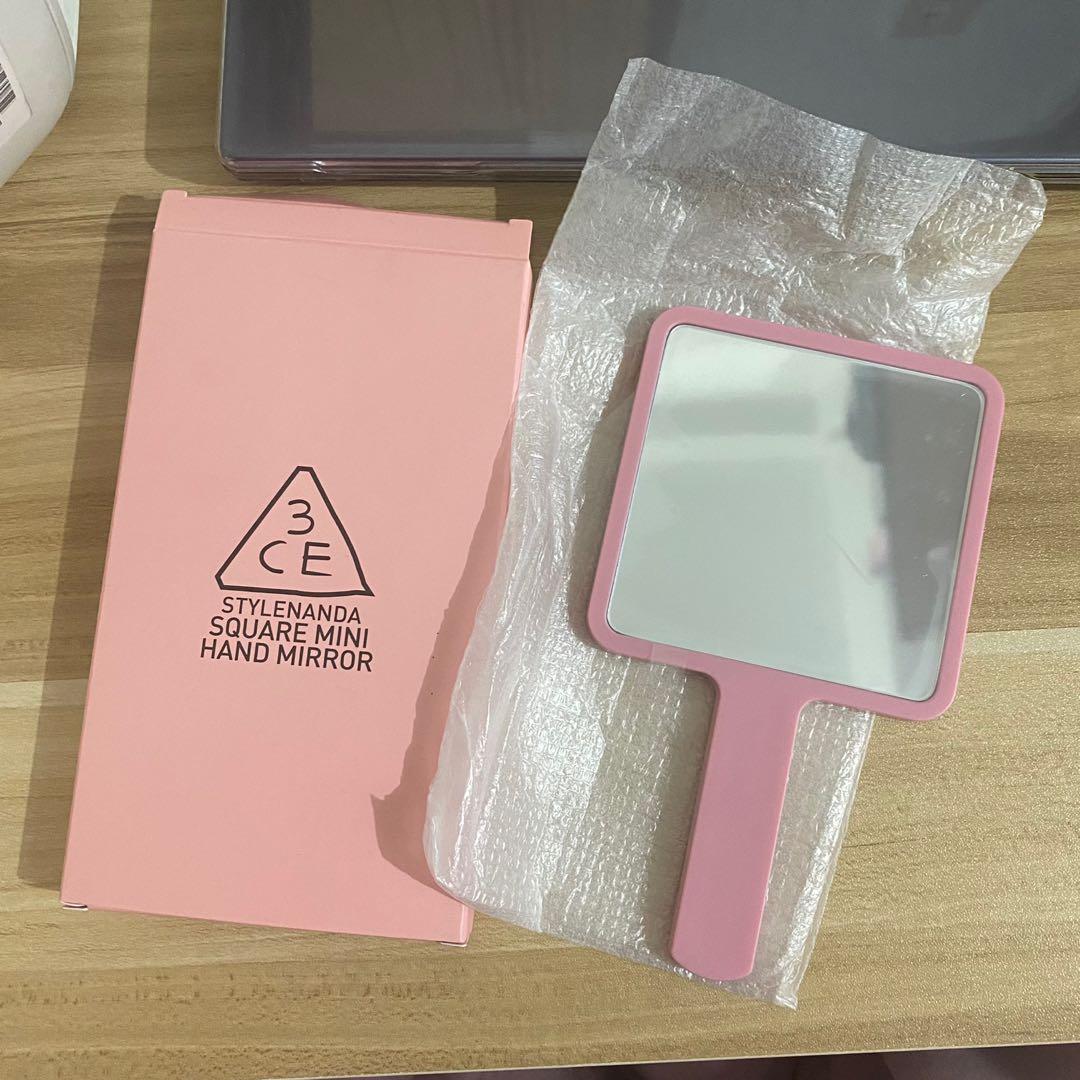 3ce hand mirror (Category: Makeup) located in Manila. Submitted by jiyaaaa (Listing ID 1104864993, Image 2). Description: bought it thru 3ce shopee mall never used .