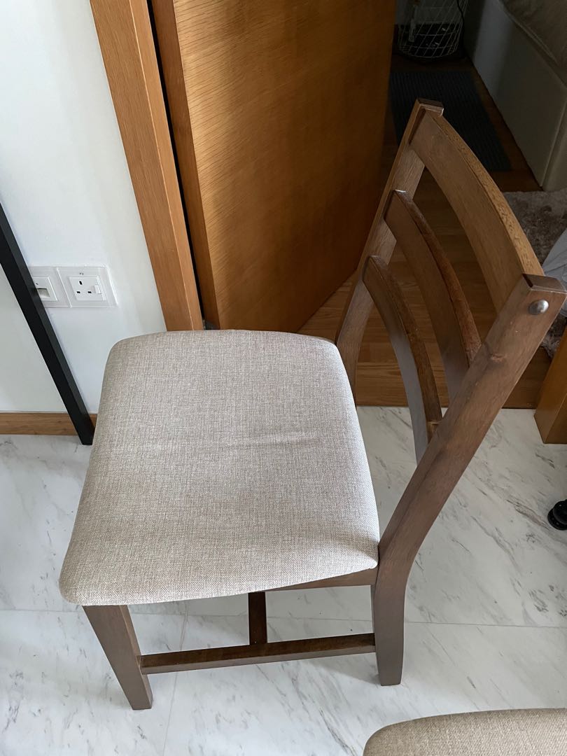 4 Dining chairs, Furniture & Home Living, Furniture, Chairs on Carousell