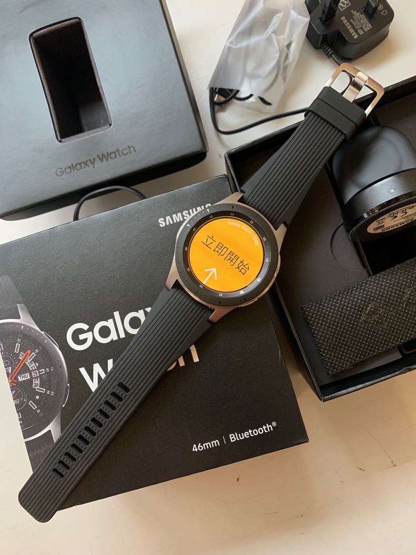 Samsung Galaxy Watch Smartwatch 46mm Stainless Steel SM-R800 Bluetooth -  Silver
