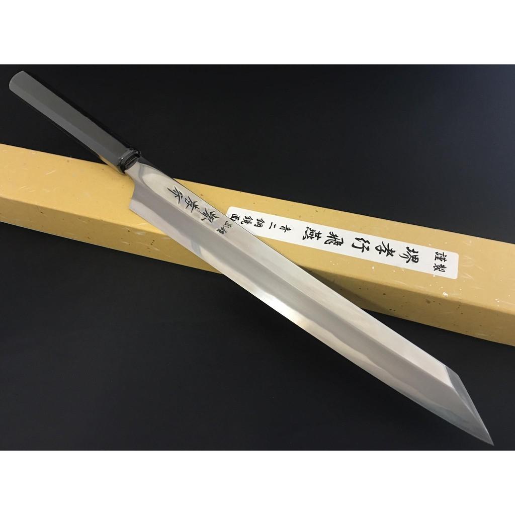 🇯🇵 [日本] 🔥堺孝行飛燕四神系列青二鋼劍形柳刃300mm🔥 日本高級廚刀