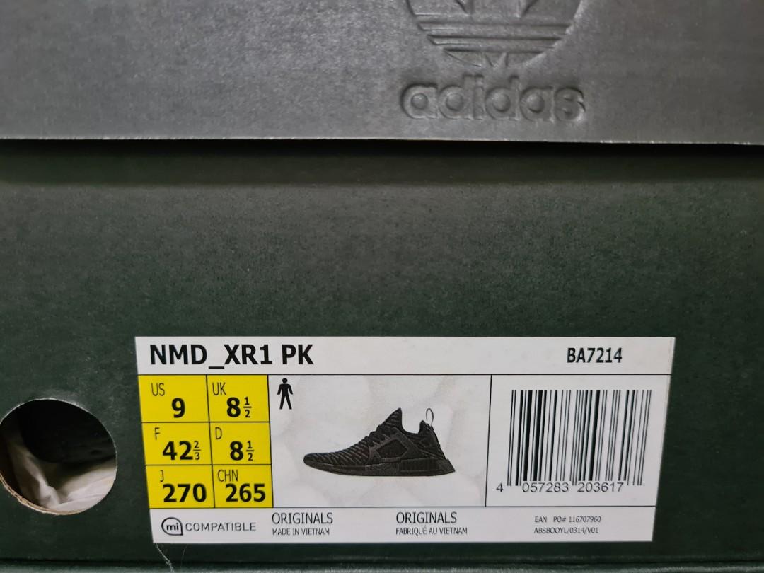 Adidas nmd xr1 triple black