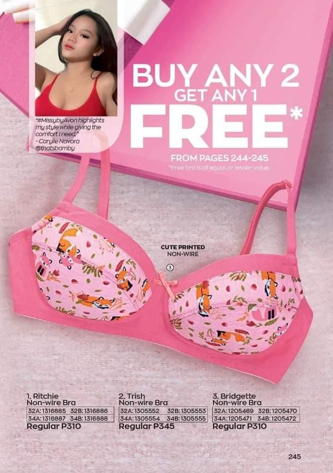 Avon Philippines - Enjoy everyday comfort with #AvonFashions' non-wire  bras! Get the 2-pc Katie Non-wire Moulded Bra set for only P679! Available  in Light Pink and Nude! Shop here