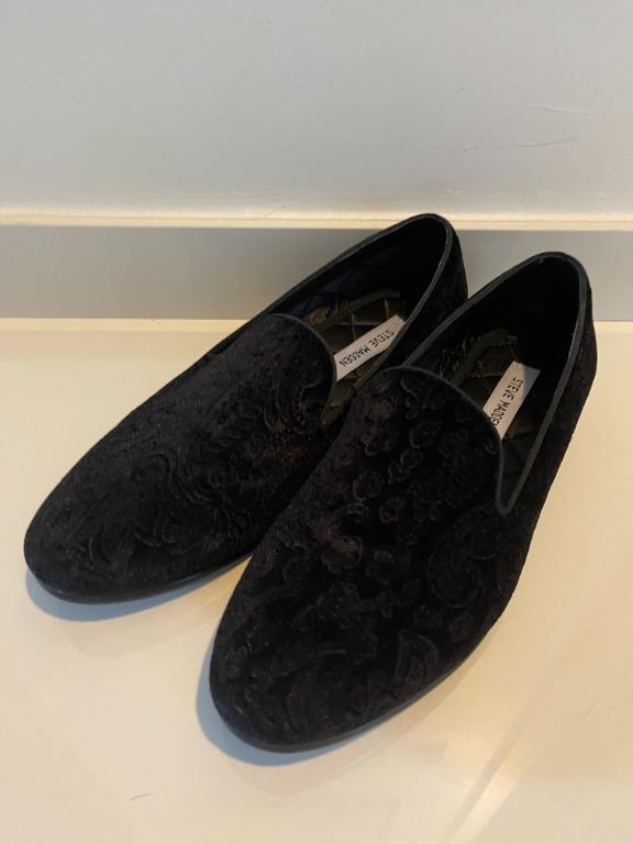 Steve madden velvet store loafers