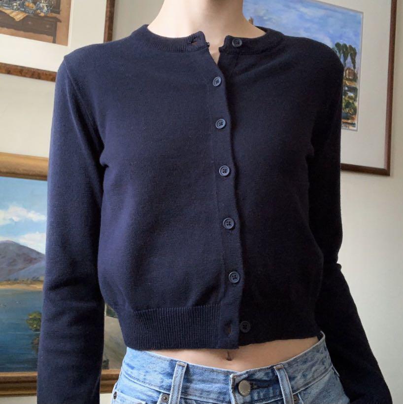 Brandy Melville Navy Blue Cardigan