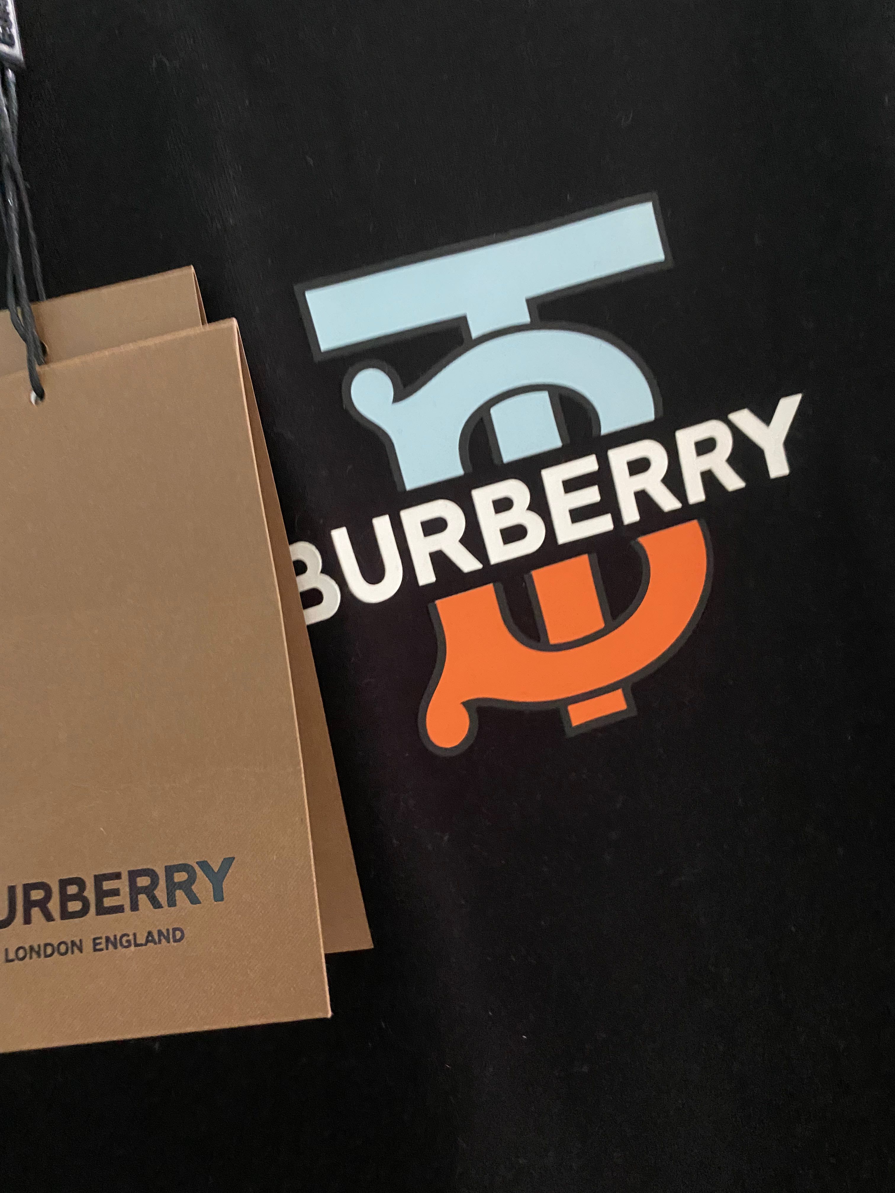 Burberry new TB logo - Men's oversize tee, Men's Fashion, Tops & Sets,  Tshirts & Polo Shirts on Carousell