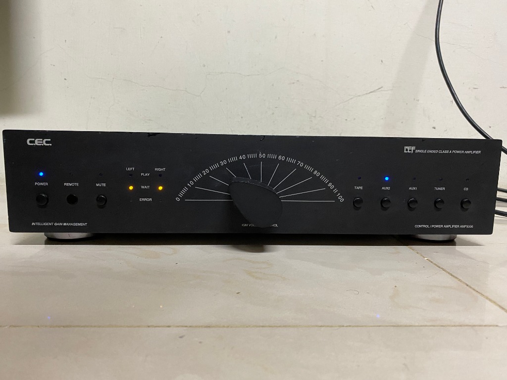 日本CEC AMP-3300 A類擴大機小鋼炮XLR平衡, 耳機及錄音音訊設備