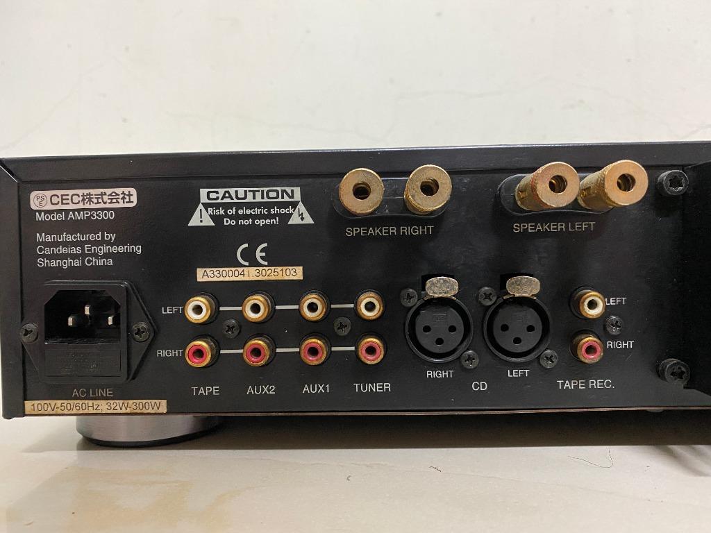 日本CEC AMP-3300 A類擴大機 小鋼炮 XLR平衡
