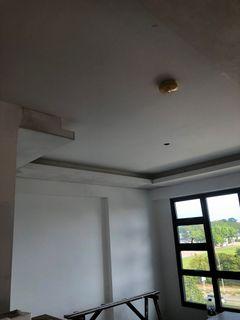 Ceiling plastering painting cornice partition and l-box