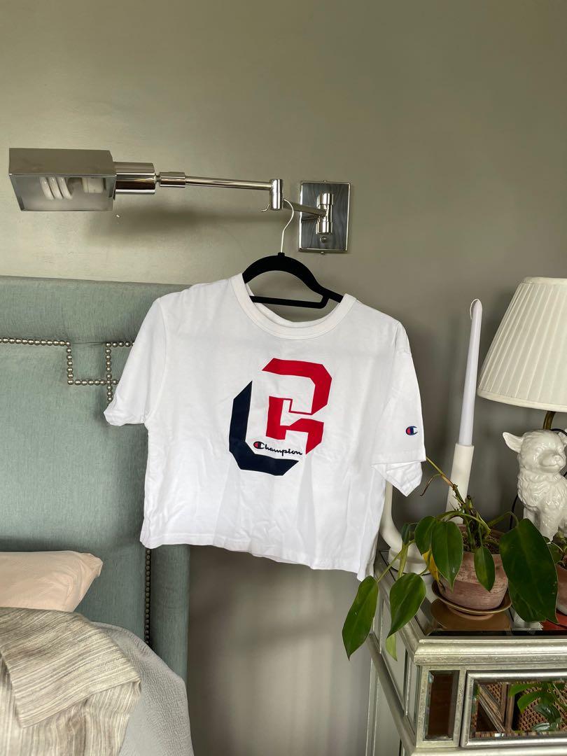 Champion Cropped Tee (Authentic) (Category: Shirts) located in San Juan City. Submitted by helpmedeclutterplsty (Listing ID 1104803291, Image 1). Description: Worn once Brand is Champion, no option on carousel (Adidas is a placeholder) .