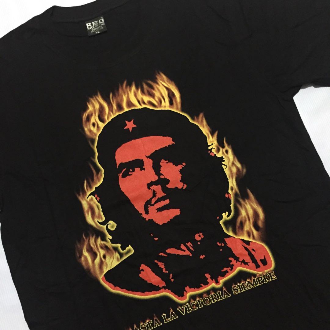 VINTAGE 90'S CHE GUEVARA ALL OVER PRINT SHIRT, Men's Fashion, Tops & Sets,  Tshirts & Polo Shirts on Carousell