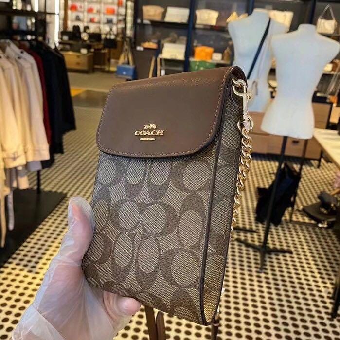 COACH 3051 Women Bags Fashion One Shoulder Messenger Chain Bag Classic  Trend New Mobile Phone Bag Small and Exquisite Spot, Luxury, Bags & Wallets  on Carousell