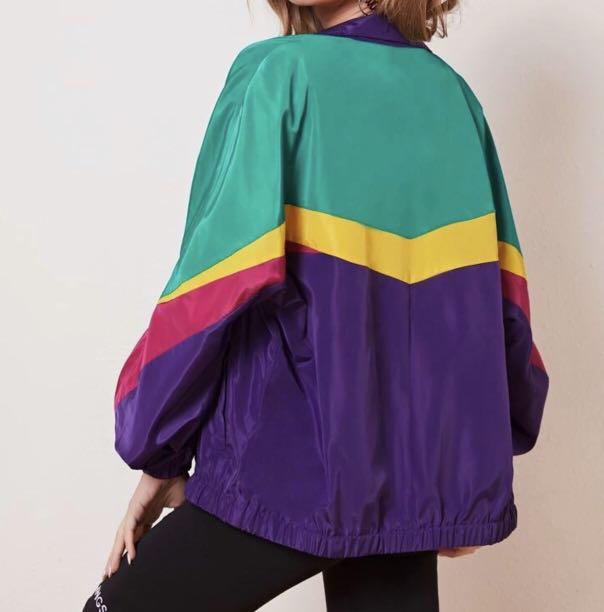 Purple and best sale yellow windbreaker