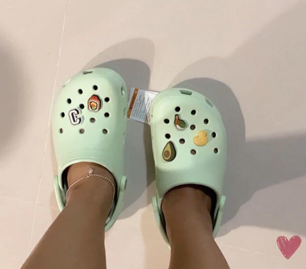Crocs Clogs In Pistachio Women S Fashion Footwear Flipflops And Slides On Carousell