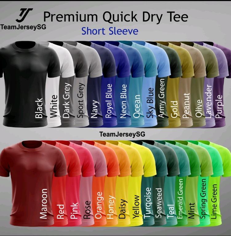 T shirt store printing dri fit
