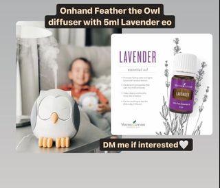Diffuser humidifier with Lavender oil
