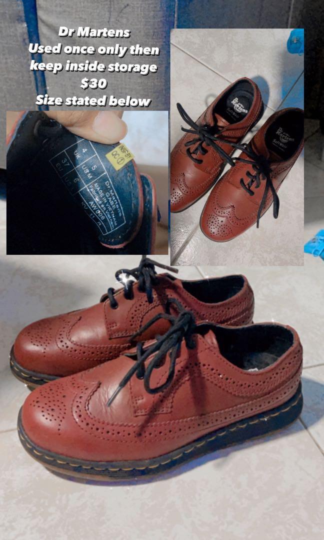 Dr Martens Gabe in Maroon USED ONCE Women s Fashion Footwear Loafers on Carousell
