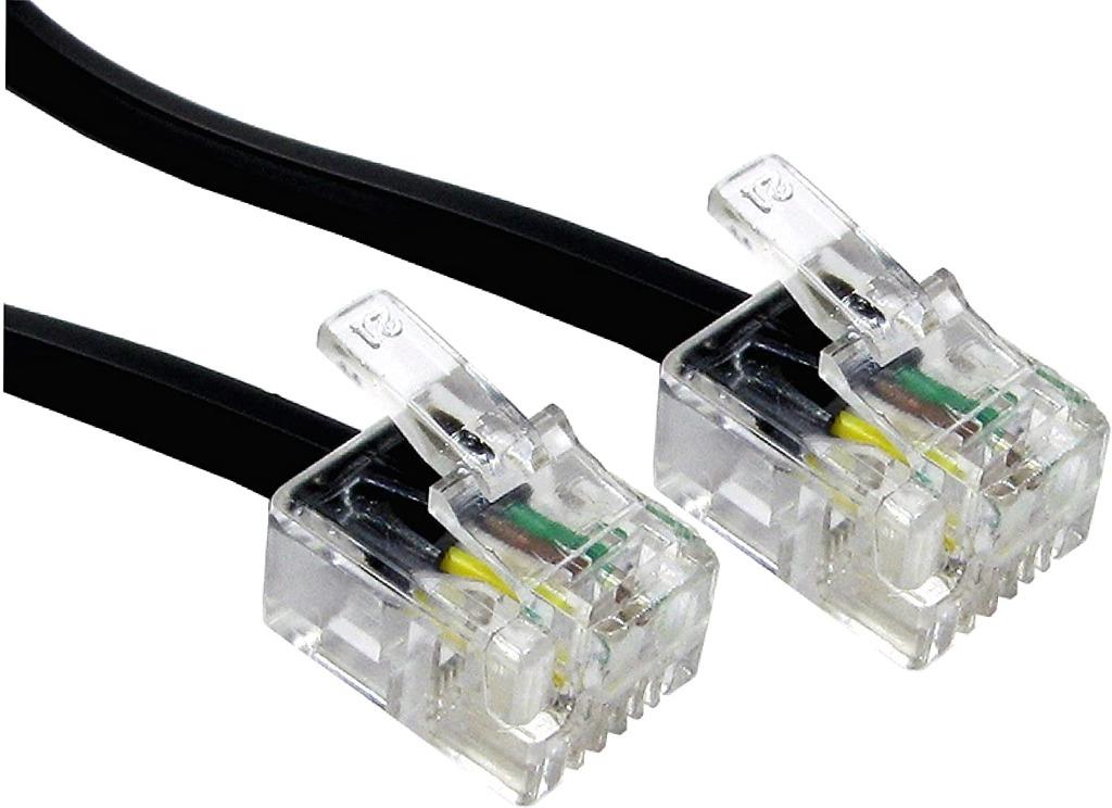 1m To 15m 49ft 20M Metre High-Speed ADSL RJ11 Broadband Cable/Lead UK 