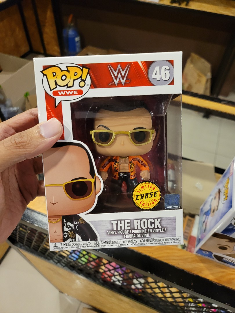 The rock funko pop chase sales