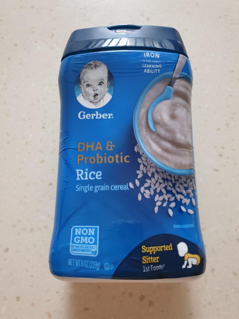 Gerber rice cereal dha on sale