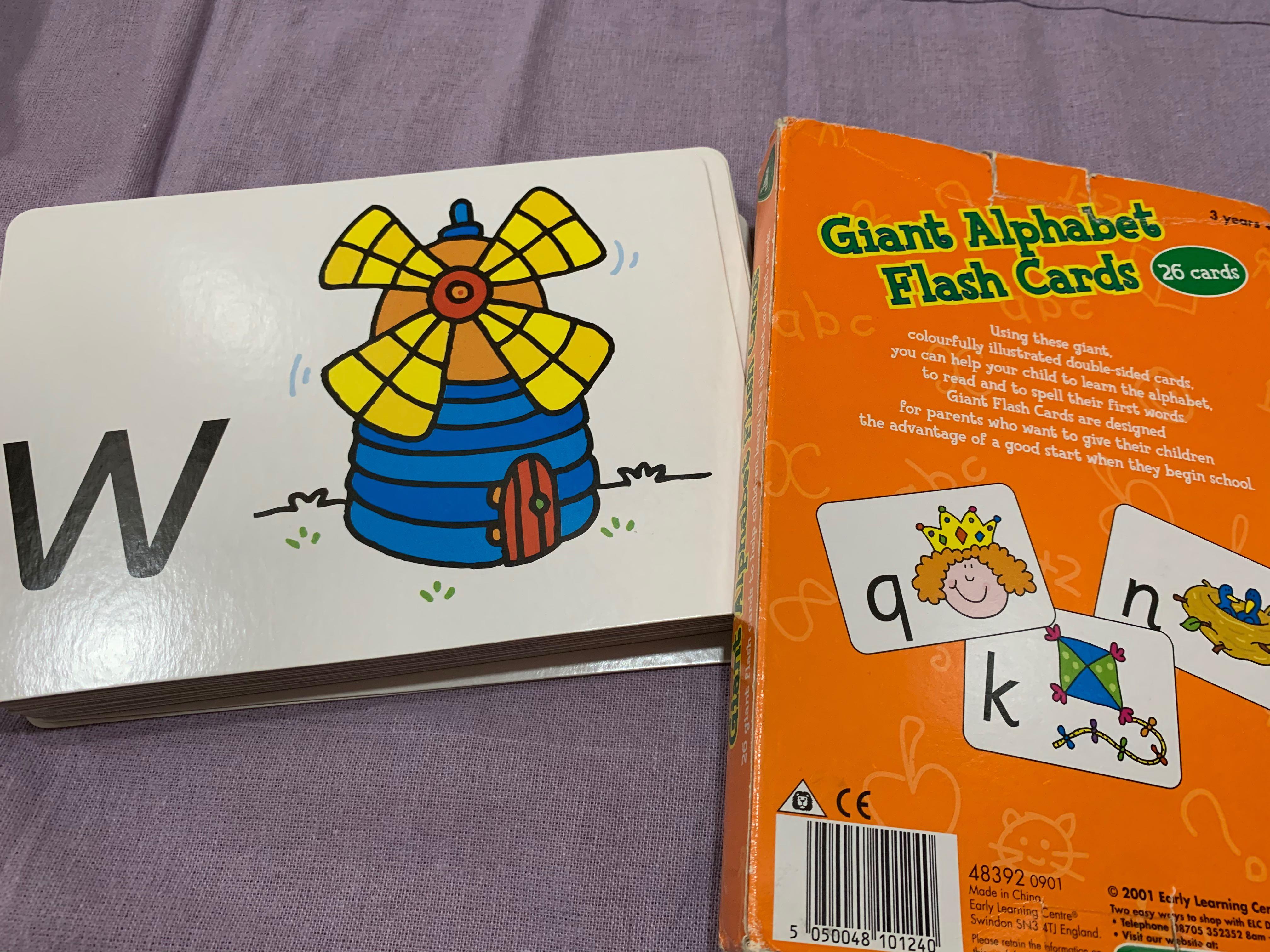 Giant Alphabet Flash Cards, Hobbies & Toys, Books & Magazines, Children