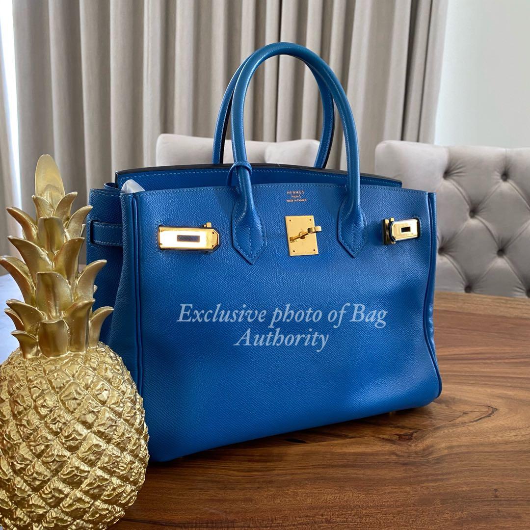 Hermes Birkin 30 - Bleu Zanzibar, Luxury, Bags & Wallets on Carousell