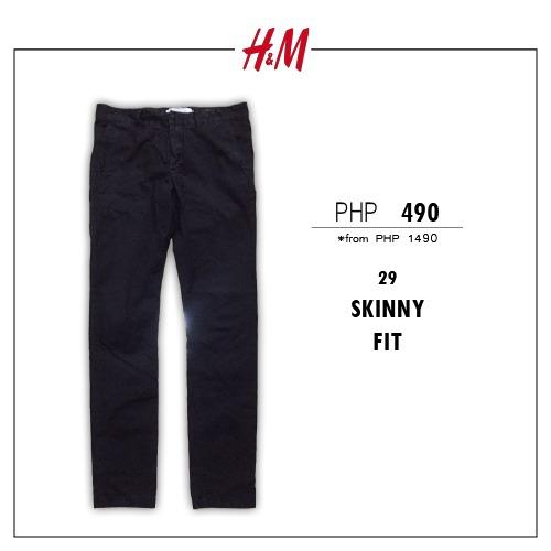 H&m mens skinny chinos sale