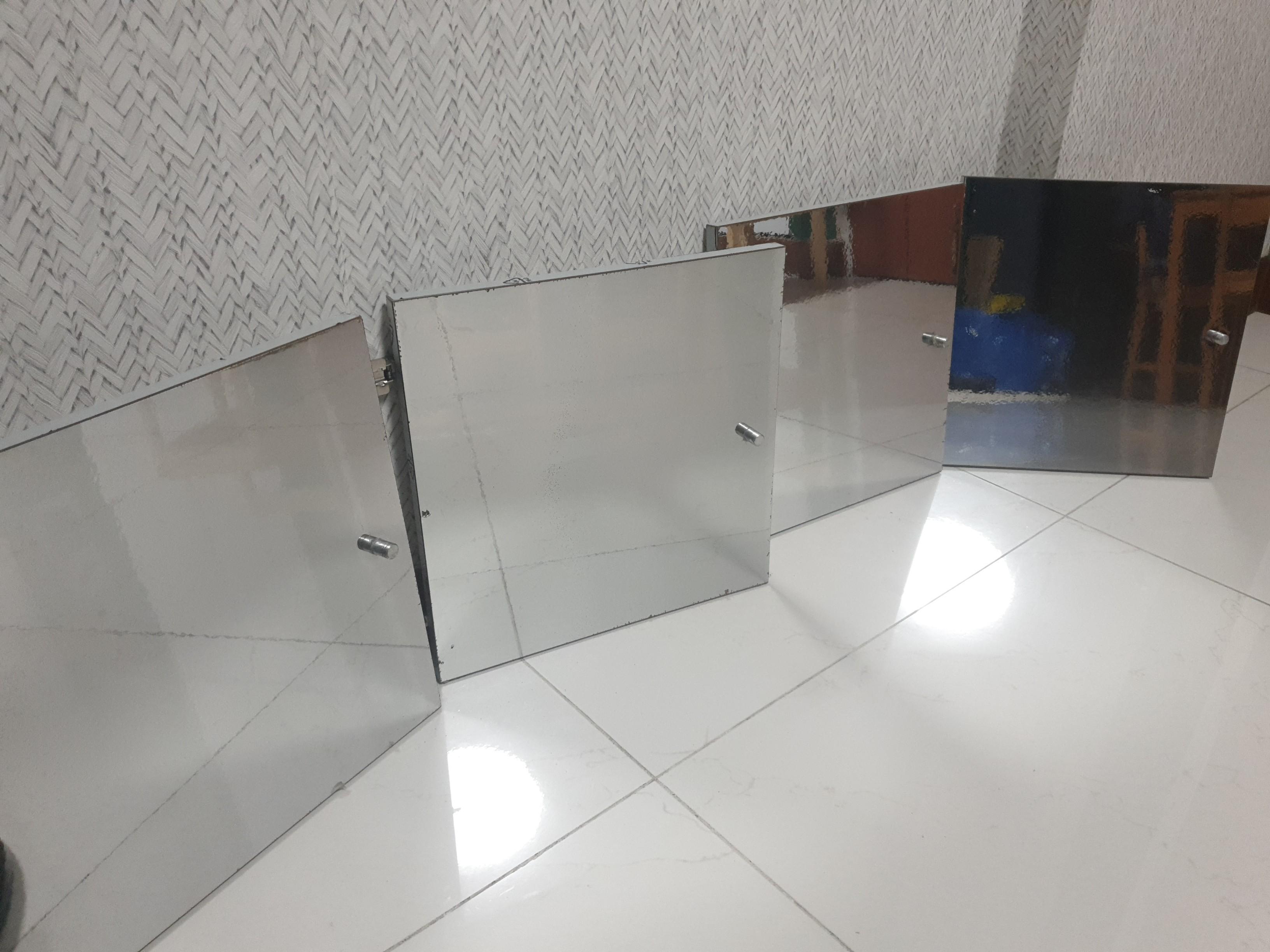 Ikea Kallax Insert with Door (Reflective mirror design), Furniture