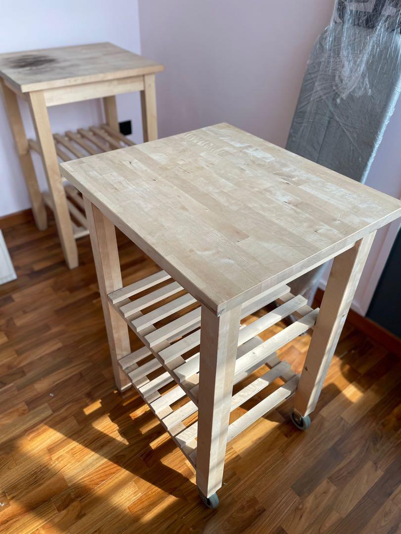 IKEA kitchen trolleys (Buy 1 free the other), Furniture & Home Living