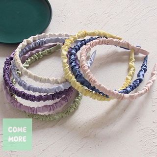 韓國ins風🎈多色泡泡褶皺網紅頭箍 8色入64225816599297110