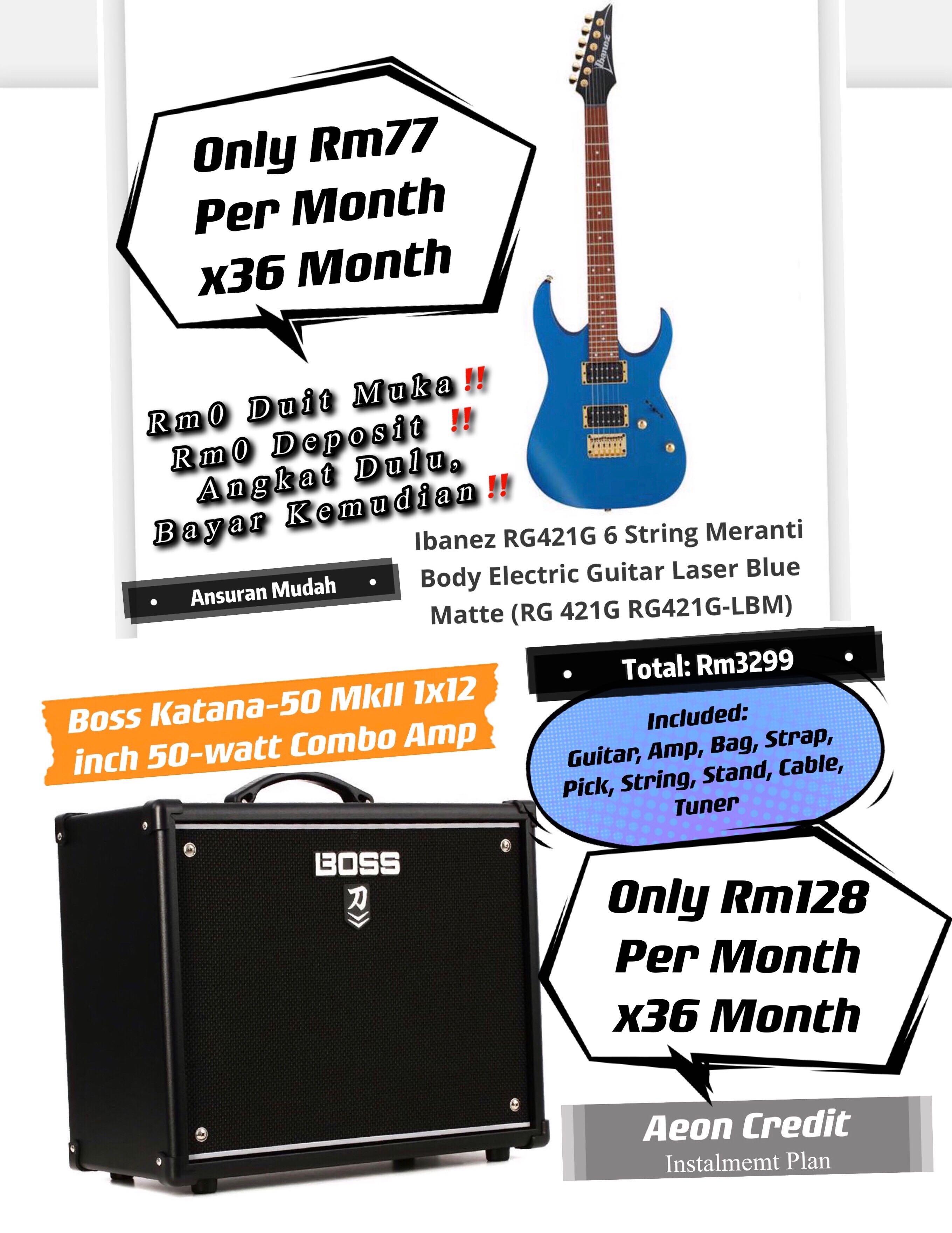 Instalment Ansuran Ibanez Rg Series Bundle Set Rm128 X 36 Month Tak Perlu Deposit Tak Perlu Credit Card Angkat Dulu Bayar Kemudian Music Media Music Instruments On Carousell