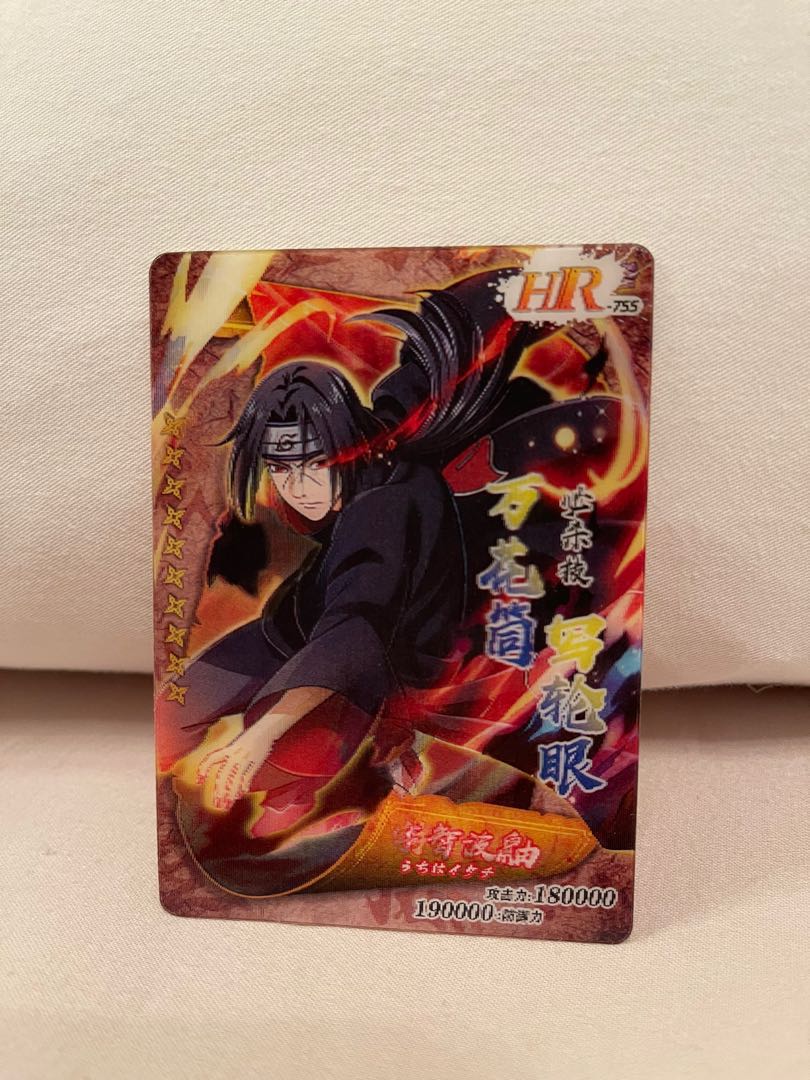 Itachi Uchiha 3d Card Game Rare Naruto Card Hobbies Toys Toys Games On Carousell
