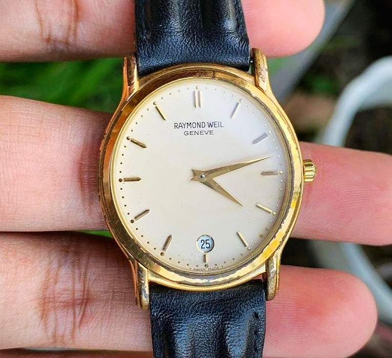 Jam Tangan Raymond Weil Geneve 5571 Swiss made GoldPlate Original 100