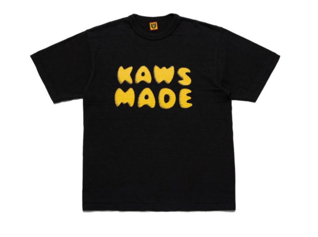 KAWS x Human Made KAWS MADE TEE T-Shirt Black Sizes XL 2XL, 男裝