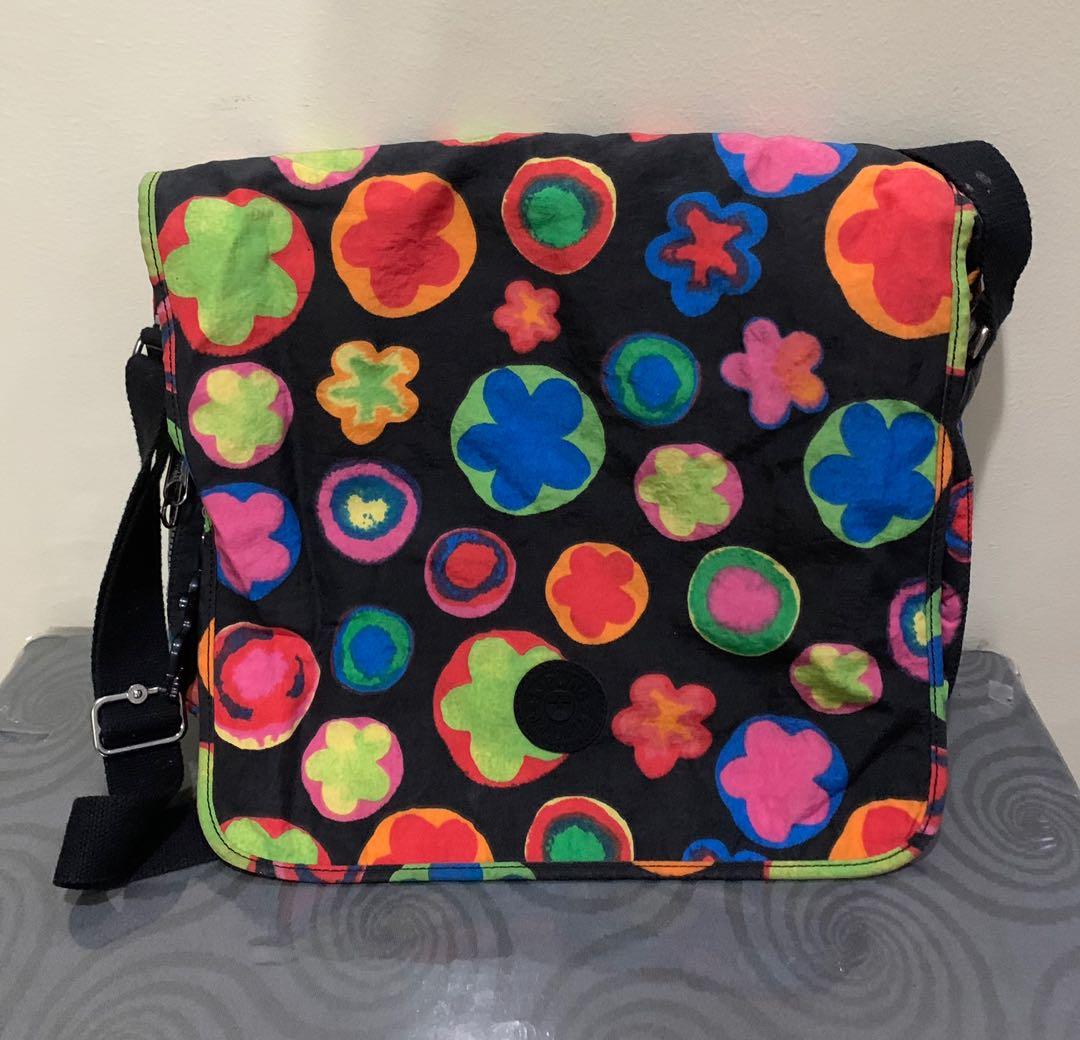 Kipling Messenger/document bag (Category: Cross-body Bags) located in Manila. Submitted by magicgelli (Listing ID 1104860349, Image 1). Description: Kipling brand Crossbody/Document bag Authentic, bought in US Colorful design Unused.