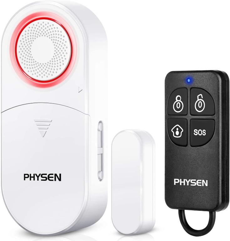 KNM.PHYSEN Wireless Door Sensor Chime Alarm Contact Sensor with Remote