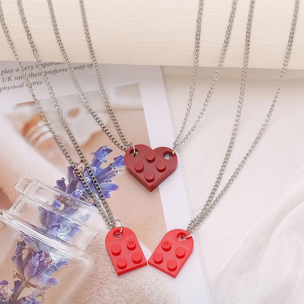 Lego couple necklaces Women s Fashion Jewelry Organisers Necklaces on Carousell