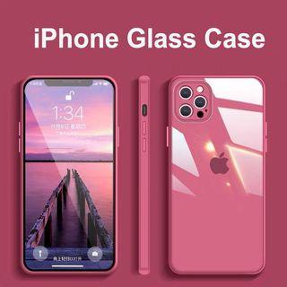 Liquid Tempered Glass Casing IPhone 12 11 Pro Max XSMax X XR XS Max 7 8 Plus Case 9H Hard Shock-proof Camera Protector