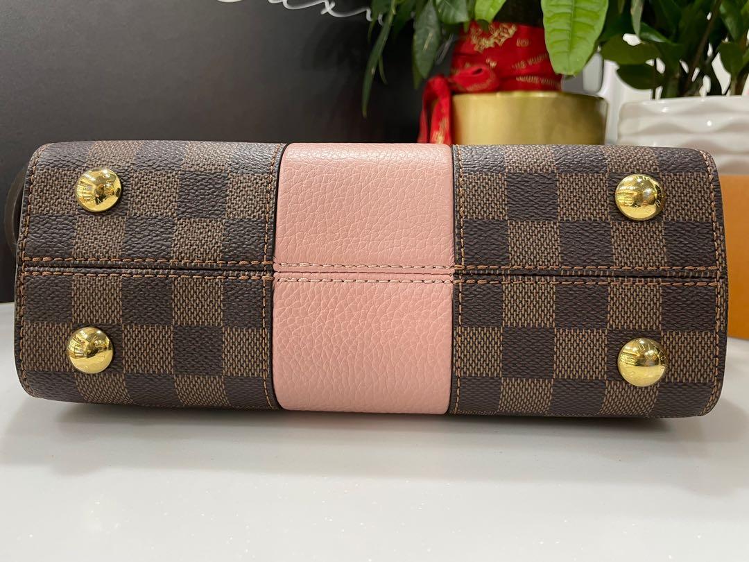 🔥LOUIS VUITTON BOND STREET BB Damier Ebene Magnolia Pink Bag HOT GIFT  RARE!