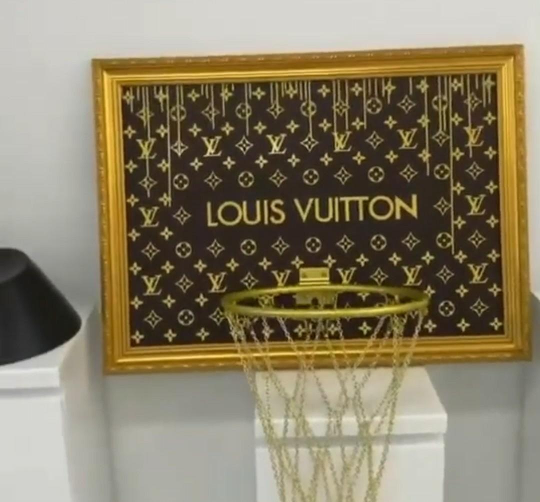 Brother X - Louis Vuitton - Mickey Mouse framed basketball board